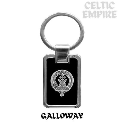 Galloway Family Clan Black Stainless Key Ring