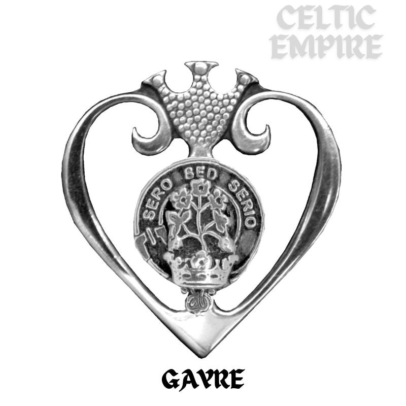 Gayre Family Clan Crest Luckenbooth Brooch or Pendant