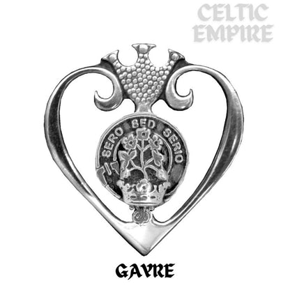 Gayre Family Clan Crest Luckenbooth Brooch or Pendant