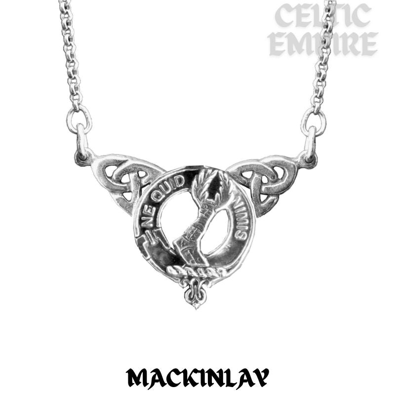 MacKinlay Family Clan Crest Double Drop Pendant