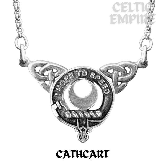Cathcart Family Clan Crest Double Drop Pendant