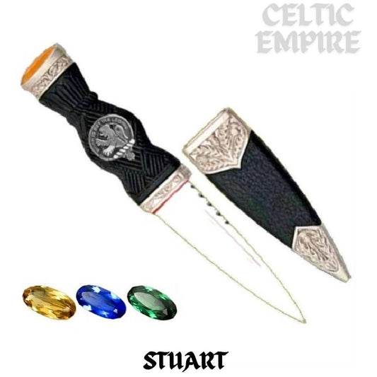 Stuart Family Clan Crest Sgian Dubh, Scottish Knife