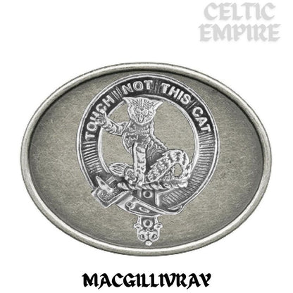 MacGillivray Family Clan Crest Regular Buckle