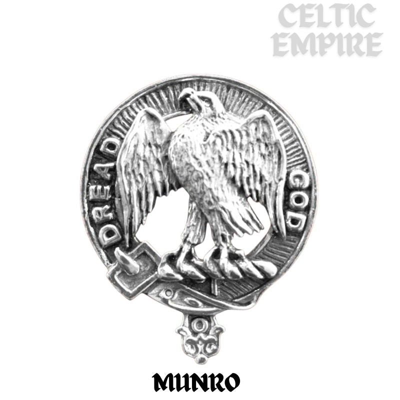 Munro Family Clan Crest Celtic Cross Pendant Scottish