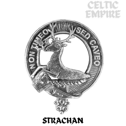 Strachan Family Clan Crest Celtic Cuff Bracelet