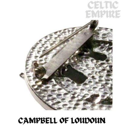 Campbell Loudoun Family Clan Crest Scottish Cap Badge