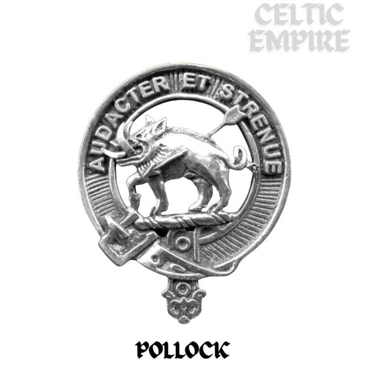 Pollock Family Clan Stainless Steel Key Ring