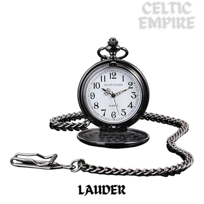 Lauder Scottish Family Clan Crest Pocket Watch