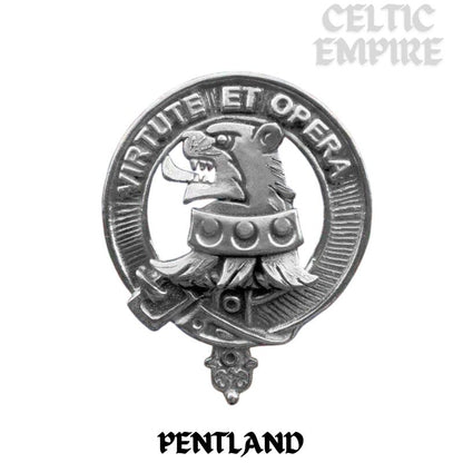 Pentland Family Clan Crest Scottish Tie Tack/ Lapel Pin