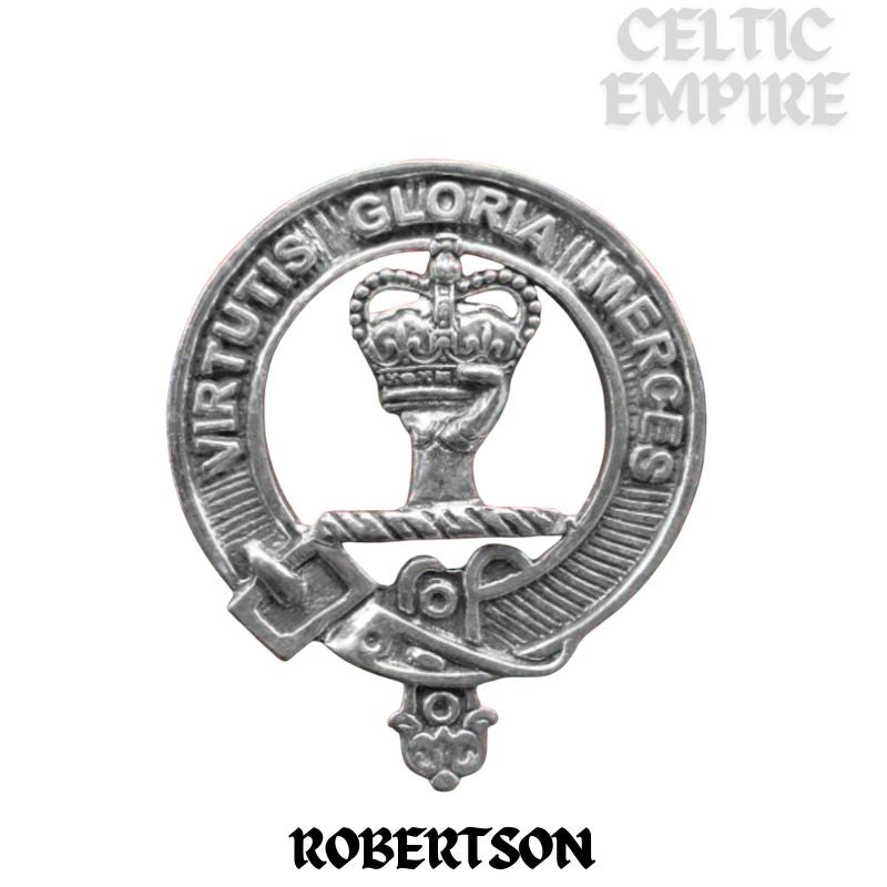 Robertson Family Clan Crest Double Drop Pendant