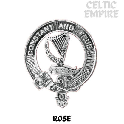 Rose Family Clan Crest Decal | Custom Scottish Heritage Car & Laptop Stickers