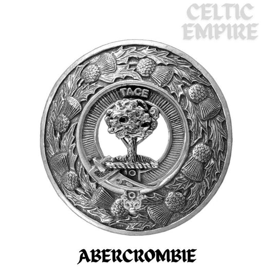Abercrombie Family Clan Badge Scottish Plaid Brooch