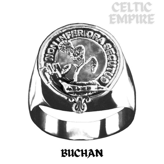 Buchan Scottish Family Clan Crest Ring ~  Sterling Silver and Karat Gold