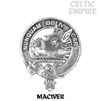 MacIver Scottish Family Clan Crest Pocket Watch