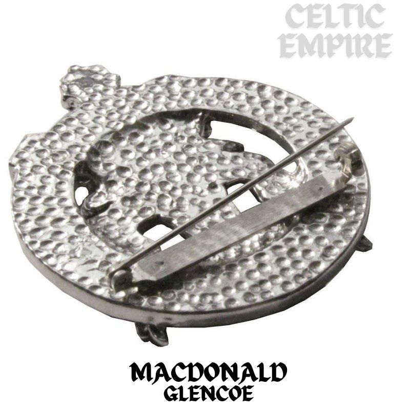 MacDonald Glencoe Family Clan Crest Scottish Cap Badge