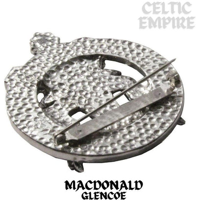 MacDonald Glencoe Family Clan Crest Scottish Cap Badge