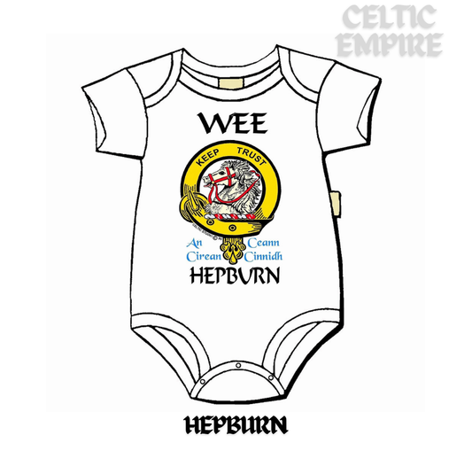 Hepburn Scottish Family Clan Crest Baby Jumper