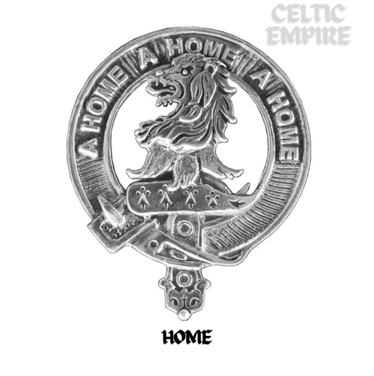 Home Family Clan Crest Scottish Pewter Cap Badge