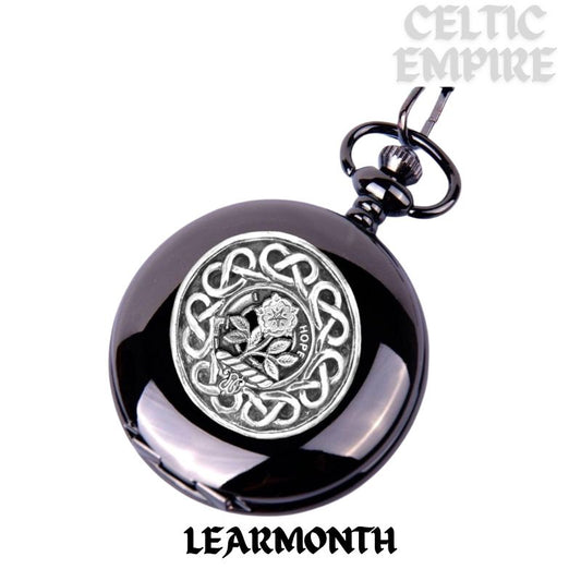 Learmonth Scottish Family Clan Crest Pocket Watch