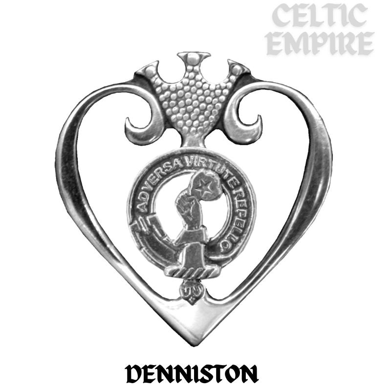Denniston Family Clan Crest Luckenbooth Brooch or Pendant