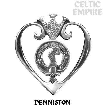 Denniston Family Clan Crest Luckenbooth Brooch or Pendant