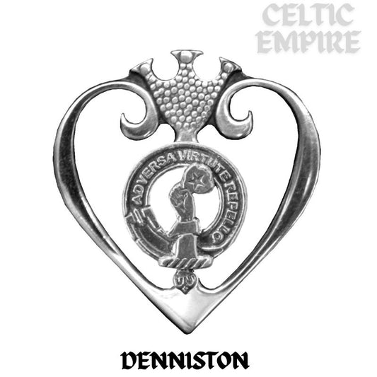 Denniston Family Clan Crest Luckenbooth Brooch or Pendant