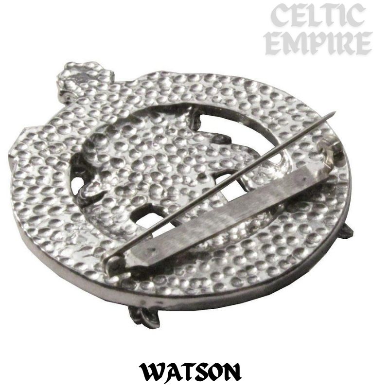 Watson Family Clan Crest Scottish Cap Badge