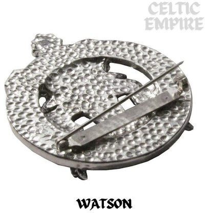 Watson Family Clan Crest Scottish Cap Badge