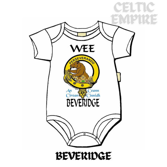 Beveridge Scottish Family Clan Crest Baby Jumper