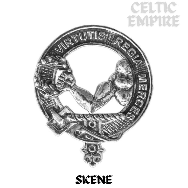 Skene Family Clan Badge Scottish Plaid Brooch