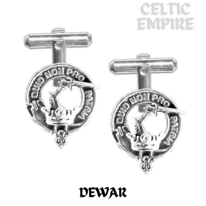 Dewar Scottish Family Clan Crest Cufflinks