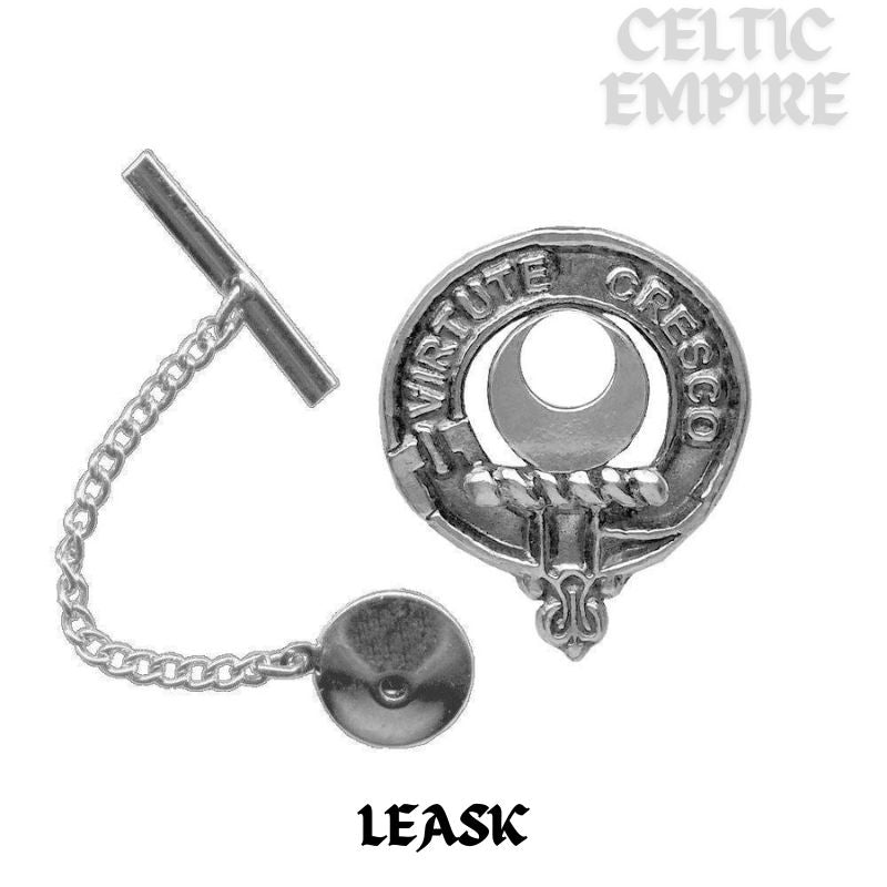 Leask Family Clan Crest Scottish Tie Tack/ Lapel Pin