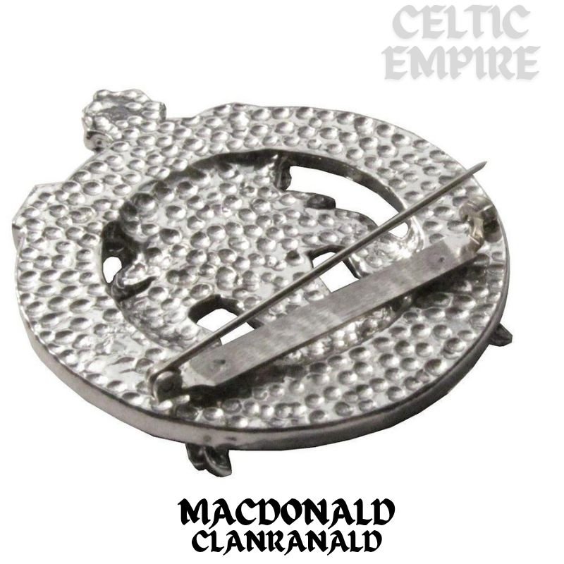 MacDonald Family Clanranald Family Clan Crest Scottish Cap Badge