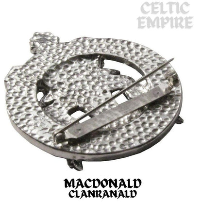 MacDonald Family Clanranald Family Clan Crest Scottish Cap Badge