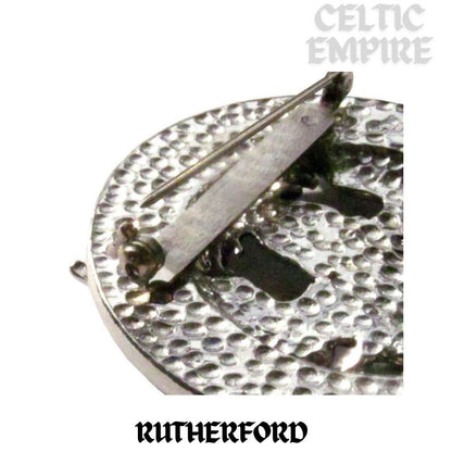 Rutherford Family Clan Crest Scottish Cap Badge