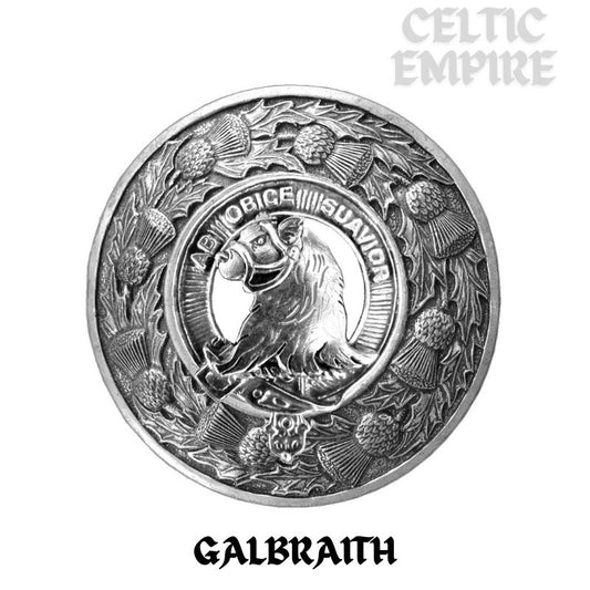 Galbraith Family Clan Badge Scottish Plaid Brooch