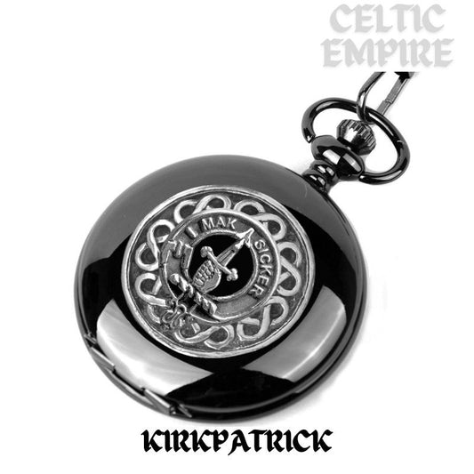 Kirkpatrick Scottish Family Clan Crest Pocket Watch