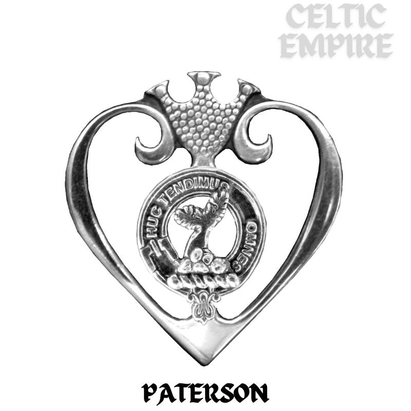 Paterson Family Clan Crest Luckenbooth Brooch or Pendant
