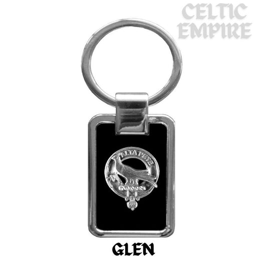 Glen Family Clan Black Stainless Key Ring