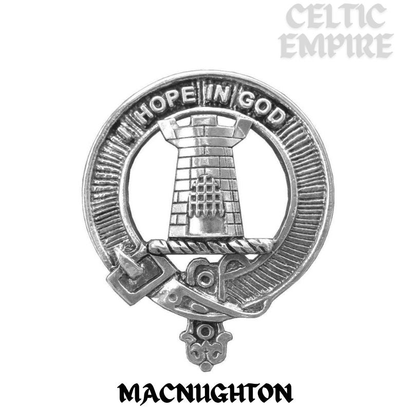 MacNaughton Scottish Family Clan Crest Pocket Watch