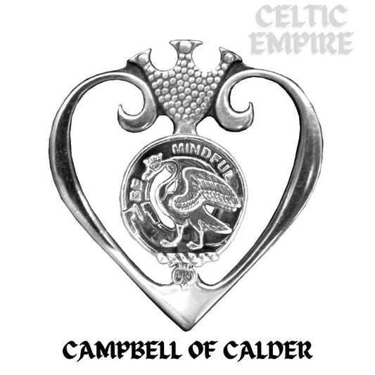 Campbell Calder Family Clan Crest Luckenbooth Brooch or Pendant