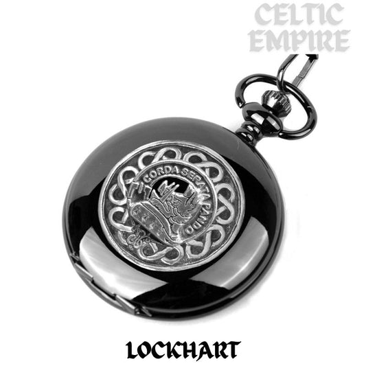 Lockhart Scottish Family Clan Crest Pocket Watch
