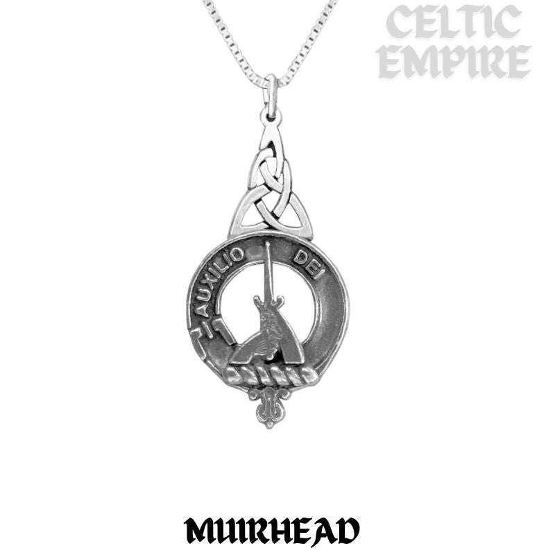 Muirhead Family Clan Crest Interlace Drop Pendant