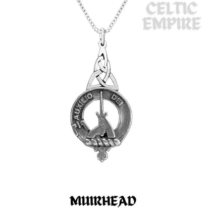 Muirhead Family Clan Crest Interlace Drop Pendant