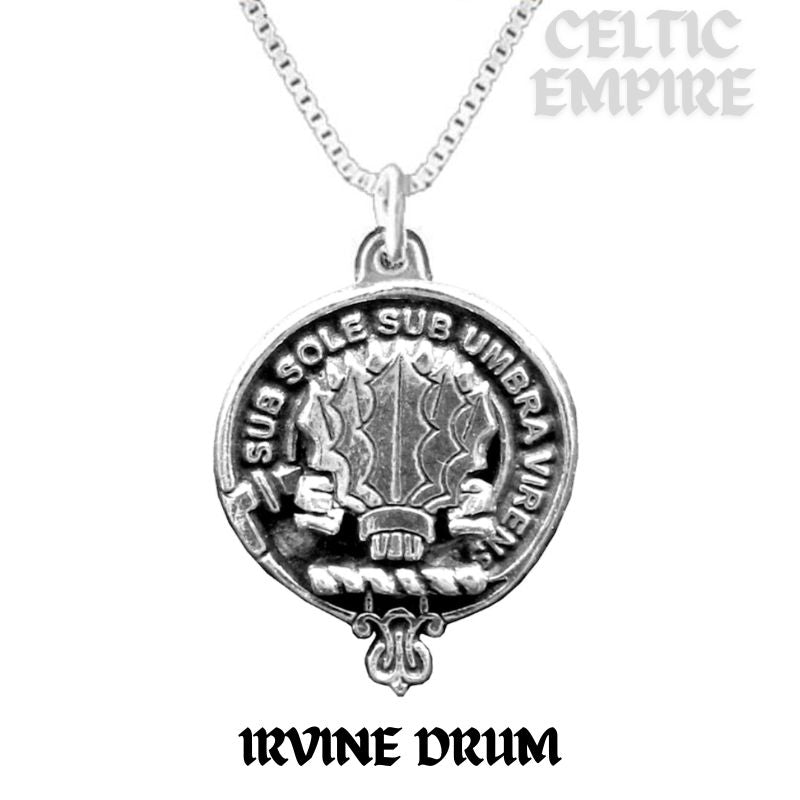 Irvine Drum Family Clan Crest Scottish Pendant