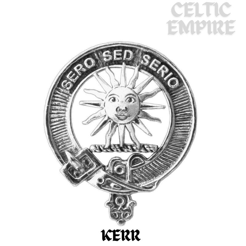 Kerr Family Clan Crest Scottish Four Thistle Brooch