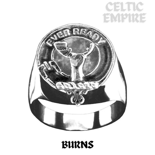 Burns Scottish Family Clan Crest Ring ~ Sterling Silver and Karat Gold