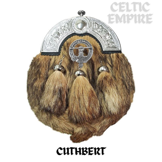 Cuthbert Scottish Family Clan Crest Badge Dress Fur Sporran