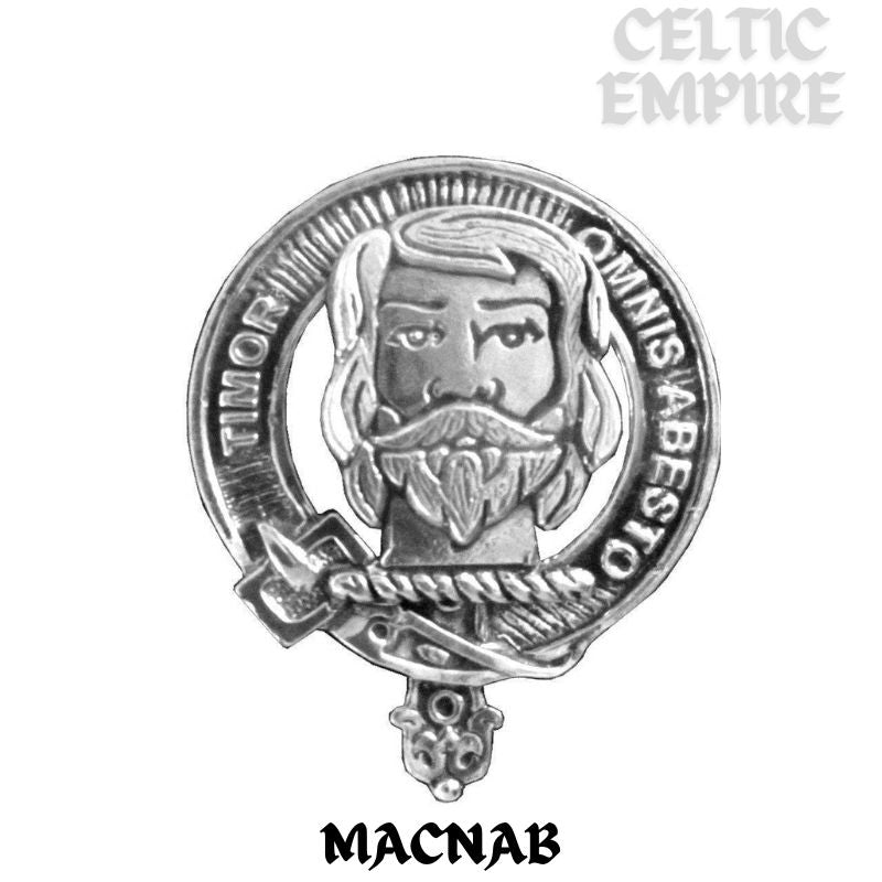 MacNab Family Clan Crest Iona Bar Brooch - Sterling Silver