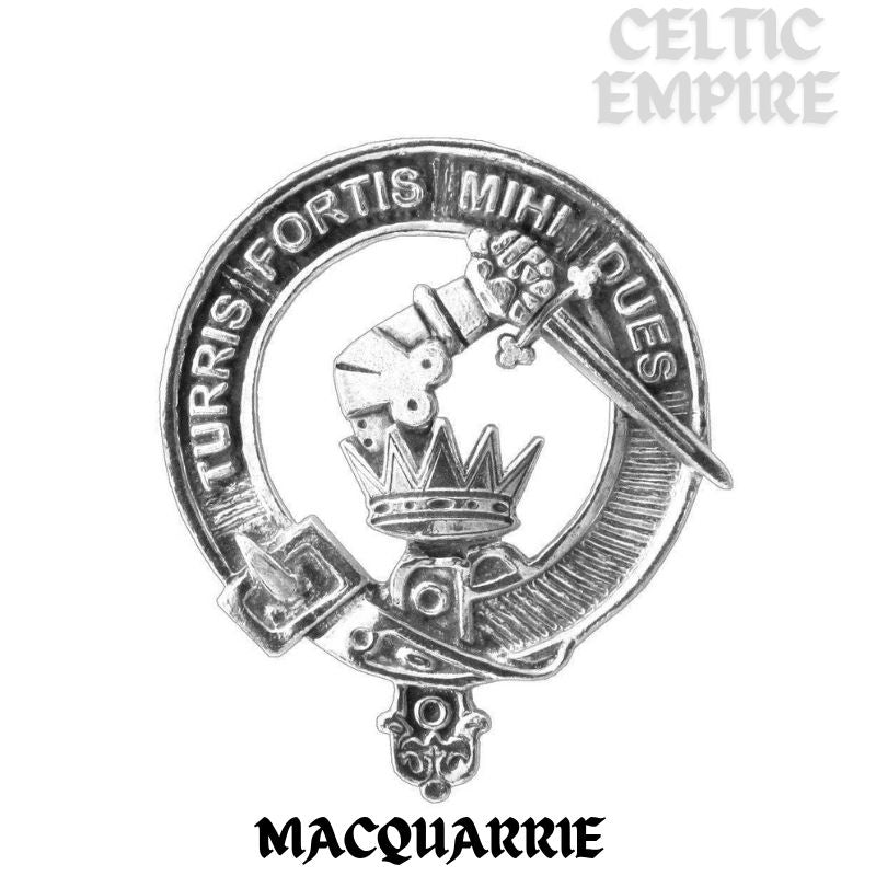 MacQuarrie Scottish Family Clan Dirk Shield Kilt Pin